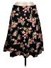 Notations Floral Black Casual Skirt Size L - photo 1