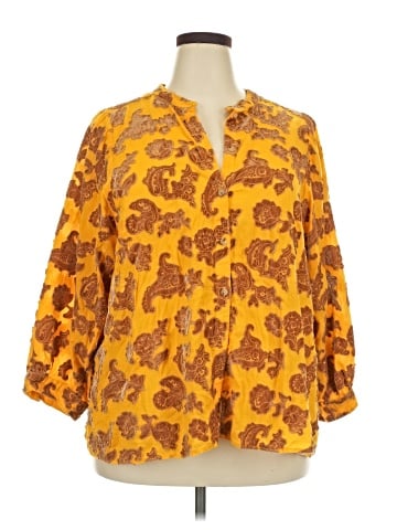 Pilcro 3/4 Sleeve Blouse (view 1)