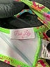 Pink Lily Floral Pink Swimsuit Top Size L - photo 3