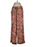 Single Thread 100% Polyester Paisley Pink Casual Pants Size S - photo 1