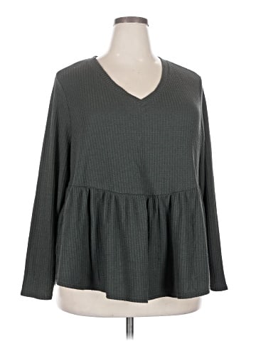 Terra & Sky Long Sleeve Blouse (view 1)
