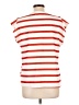 Shein Stripes Red Sleeveless T-Shirt Size L - photo 2