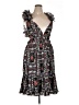Let Me Be 100% Polyester Print Black Cocktail Dress Size XL - photo 1