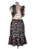 Let Me Be 100% Polyester Print Black Cocktail Dress Size XL - photo 2