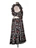 Let Me Be 100% Polyester Print Black Cocktail Dress Size XL - photo 4