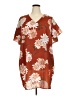 CAPSULE 100% Polyester Orange Brown Casual Dress Size 24 - photo 1