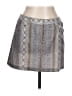 Laundry by Shelli Segal Graphic Gray Casual Skirt Size 12 - photo 1