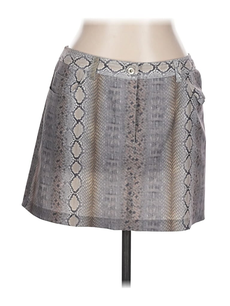 Pre-owned Laundry By Shelli Segal Casual Skirt In Gray