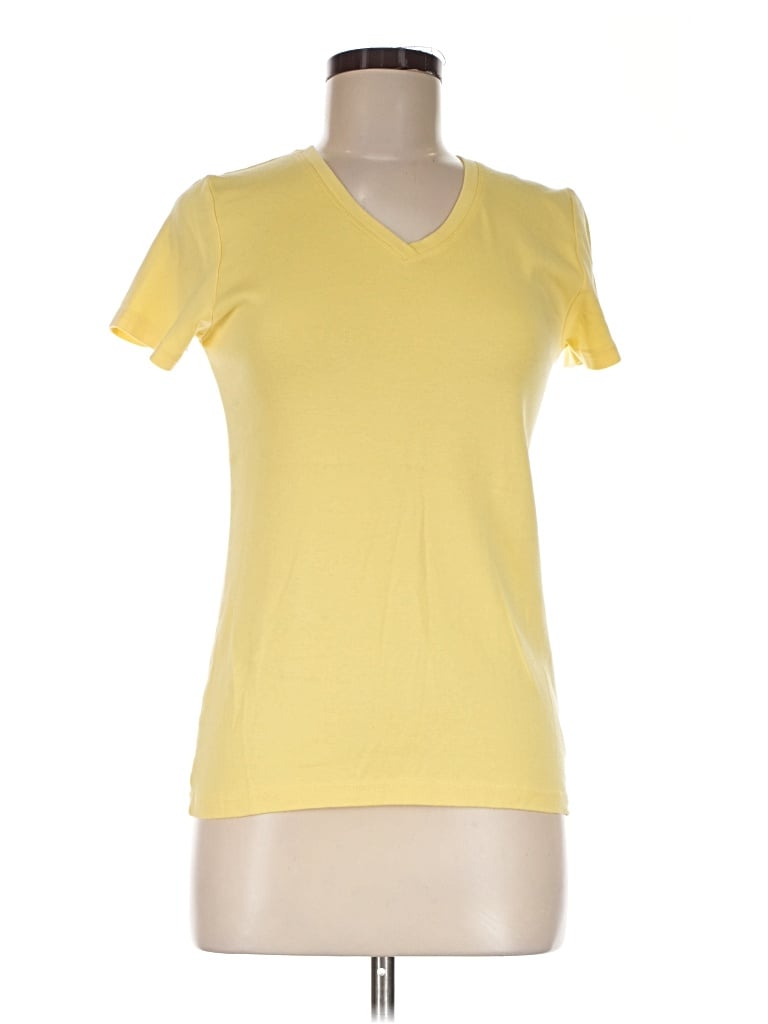 Pre-owned Eddie Bauer Short Sleeve T-shirt In Yellow