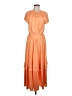 Current Air 100% Polyester Orange Casual Dress Size M - photo 1