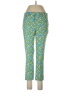 Rafaella Print Teal Casual Pants Size 10 - photo 1