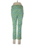 Rafaella Print Teal Casual Pants Size 10 - photo 2