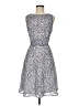 Venus 100% Polyester Polka Dots Blue White Cocktail Dress Size 8 - photo 1