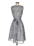 Venus 100% Polyester Polka Dots Blue White Cocktail Dress Size 8 - photo 2
