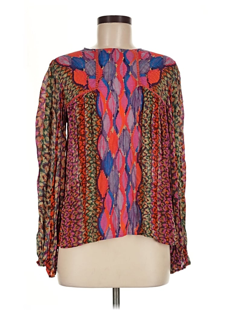 Pre-owned Blank London Long Sleeve Blouse In Red