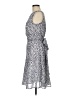 Venus 100% Polyester Polka Dots Blue White Cocktail Dress Size 8 - photo 5