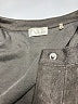 Ecru 100% Leather Gray Leather Jacket Size M (estimated) - photo 3