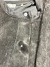 Ecru 100% Leather Gray Leather Jacket Size M (estimated) - photo 4