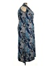 Gottex 100% Polyester Paisley Blue Casual Dress Size 3X - photo 4