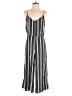 Le Lis 100% Polyester Stripes Black Jumpsuit Size M - photo 1