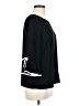 Talbots 100% Polyester Black 3/4 Sleeve Top Size M (petite) - photo 4