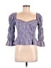Assorted Brands Blue 3/4 Sleeve Blouse Size M (estimated) - photo 1