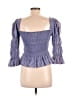 Assorted Brands Blue 3/4 Sleeve Blouse Size M (estimated) - photo 2