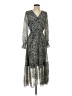 Unbranded 100% Polyester Animal Print Silver Casual Dress Size S - photo 1