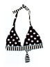 Assorted Brands Polka Dots Black Swimsuit Top Size 12 - photo 1