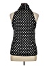 Spense 100% Polyester Polka Dots Black Sleeveless Blouse Size L - photo 2
