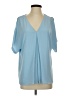 MICHAEL Michael Kors Blue Short Sleeve Blouse Size S - photo 1