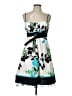 Speechless Tropical Teal Cocktail Dress Size 13 - photo 1