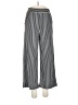 miss Valley Stripes Silver Casual Pants Size 10 - photo 1