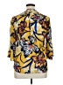 Jessica Rose 100% Polyester Floral Yellow 3/4 Sleeve Blouse Size L - photo 2