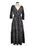 DKNY Paisley Black Casual Dress Size 12 - photo 1