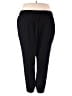 Torrid 100% Rayon Solid Black Casual Pants Size 3X Plus (3) - photo 2