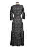 DKNY Paisley Black Casual Dress Size 12 - photo 2