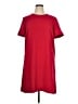 Ann Taylor 100% Polyester Solid Red Casual Dress Size 16 - photo 1