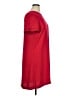 Ann Taylor 100% Polyester Solid Red Casual Dress Size 16 - photo 4
