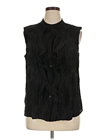 Black Label by Chico's Sleeveless Button-Down Shirt (view 1)