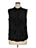 Black Label by Chico's Black Sleeveless Button-Down Shirt Size 16 - photo 1
