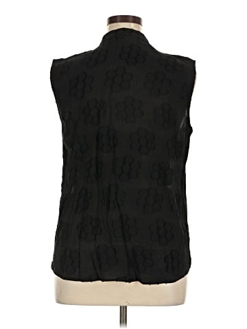 Black Label by Chico's Sleeveless Button-Down Shirt (view 2)