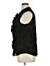 Black Label by Chico's Black Sleeveless Button-Down Shirt Size 16 - photo 5