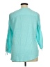 Foxcroft 100% Cotton Teal 3/4 Sleeve Blouse Size XL - photo 2