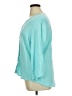 Foxcroft 100% Cotton Teal 3/4 Sleeve Blouse Size XL - photo 5