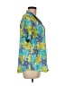 Karen Scott Tropical Teal Short Sleeve Blouse Size M - photo 4