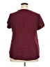 Shein Burgundy Short Sleeve Blouse Size 2X - photo 2