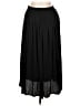 Uniqlo 100% Polyester Solid Black Casual Skirt Size L - photo 2
