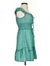 Unbranded 100% Polyester Polka Dots Teal Casual Dress Size S - photo 4