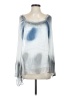 Tempo Paris Silver Long Sleeve Blouse Size S - photo 1